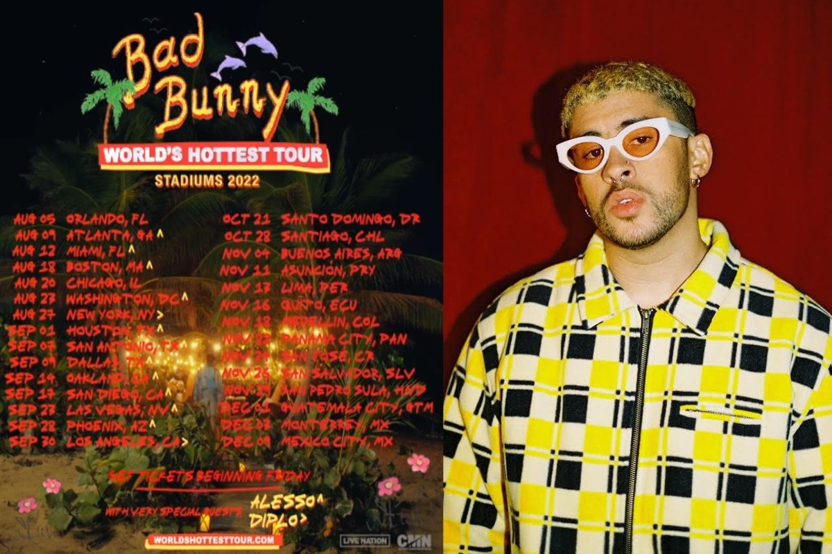 calendario tour bad bunny 2022